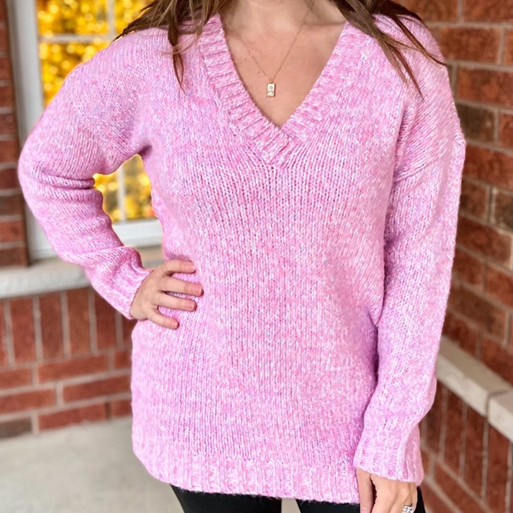 🆕 Pink Sweater tunic NWT - Picture 2 of 6